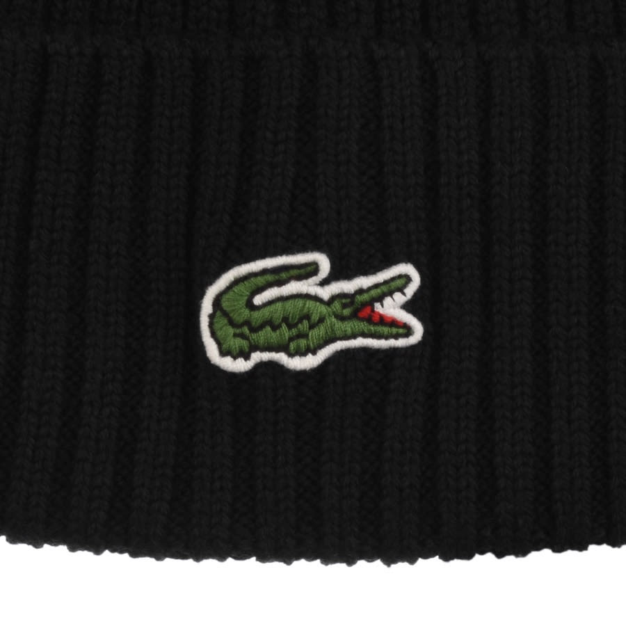 Alternative Image for ProductLacoste Logo Beanie Black3